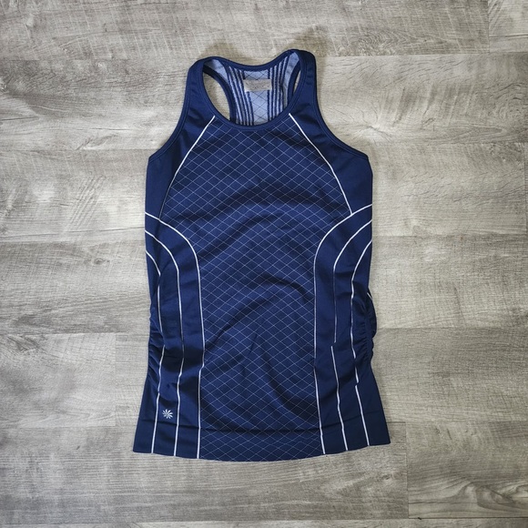 Athleta Tops - Athleta Navy Finish Fast Running Tank Top Size M
